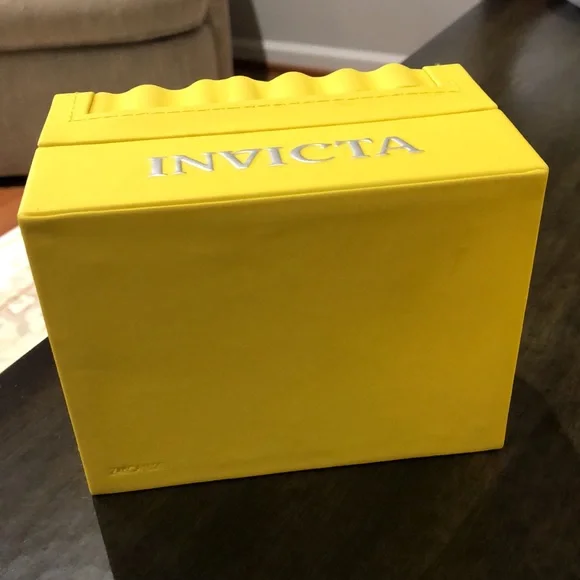 Invicta Cuadro watch Quartz multifunction black dial watch with box & outer box - Picture 13 of 14